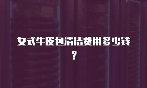 女式牛皮包清洁费用多少钱？