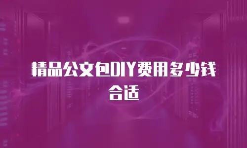 精品公文包DIY费用多少钱合适