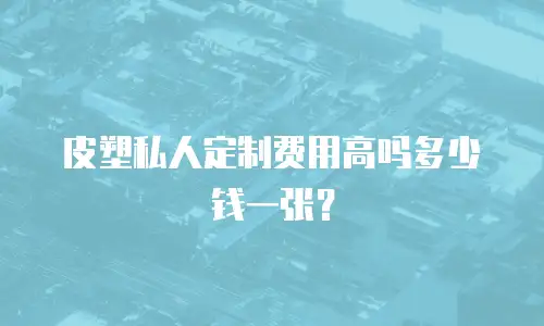 皮塑私人定制费用高吗多少钱一张？
