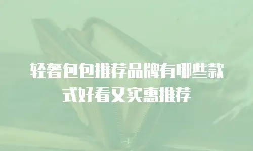 轻奢包包推荐品牌有哪些款式好看又实惠推荐