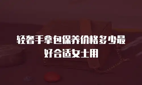 轻奢手拿包保养价格多少最好合适女士用