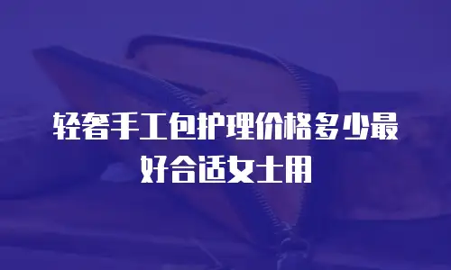 轻奢手工包护理价格多少最好合适女士用