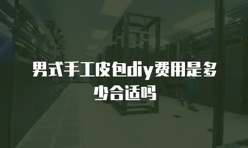 男式手工皮包diy费用是多少合适吗