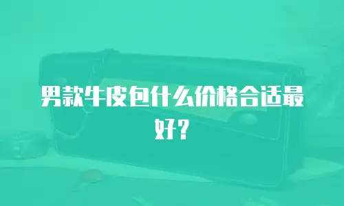 男款牛皮包什么价格合适最好？