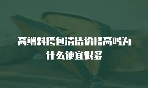 高端斜挎包清洁价格高吗为什么便宜很多