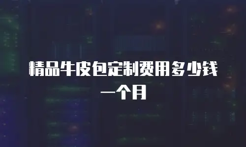 精品牛皮包定制费用多少钱一个月