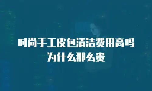 时尚手工皮包清洁费用高吗为什么那么贵