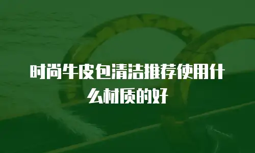时尚牛皮包清洁推荐使用什么材质的好