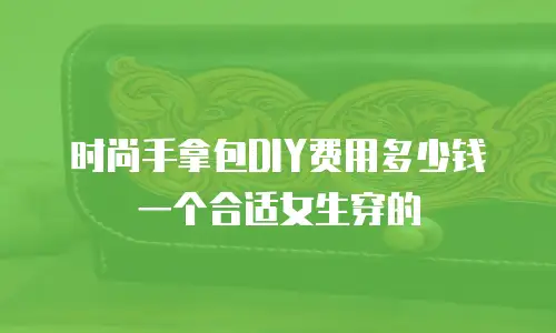 时尚手拿包DIY费用多少钱一个合适女生穿的