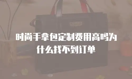 时尚手拿包定制费用高吗为什么找不到订单