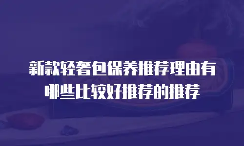 新款轻奢包保养推荐理由有哪些比较好推荐的推荐