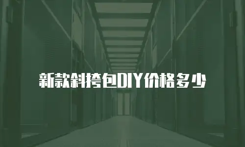 新款斜挎包DIY价格多少