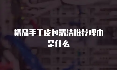 精品手工皮包清洁推荐理由是什么
