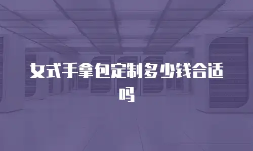 女式手拿包定制多少钱合适吗