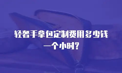轻奢手拿包定制费用多少钱一个小时？