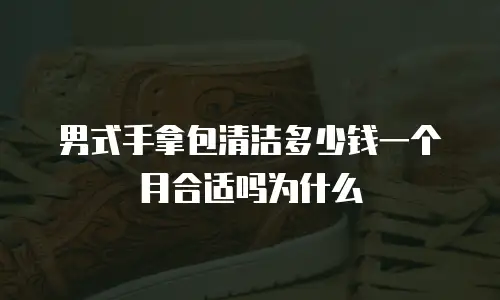 男式手拿包清洁多少钱一个月合适吗为什么
