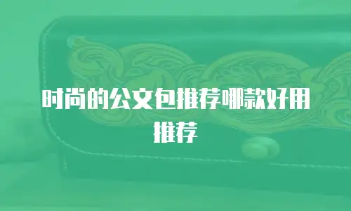时尚的公文包推荐哪款好用推荐