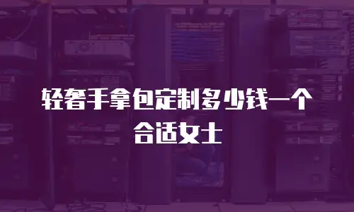 轻奢手拿包定制多少钱一个合适女士