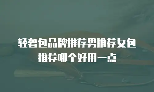 轻奢包品牌推荐男推荐女包推荐哪个好用一点