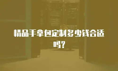 精品手拿包定制多少钱合适吗？