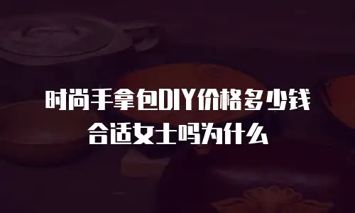 时尚手拿包DIY价格多少钱合适女士吗为什么
