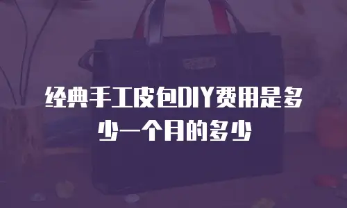 经典手工皮包DIY费用是多少一个月的多少