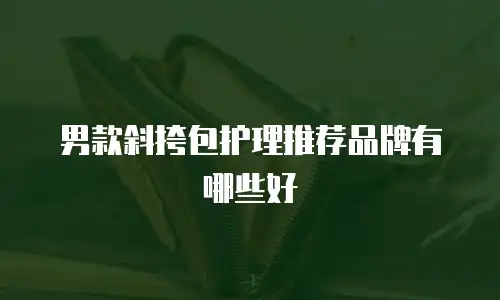 男款斜挎包护理推荐品牌有哪些好
