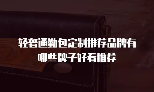轻奢通勤包定制推荐品牌有哪些牌子好看推荐