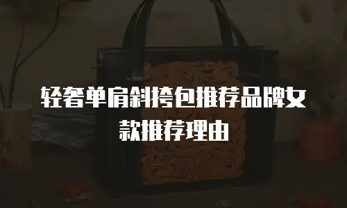 轻奢单肩斜挎包推荐品牌女款推荐理由