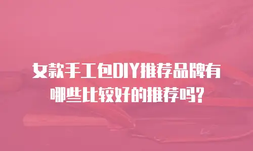 女款手工包DIY推荐品牌有哪些比较好的推荐吗?