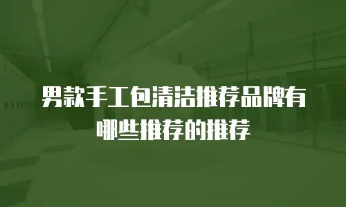 男款手工包清洁推荐品牌有哪些推荐的推荐