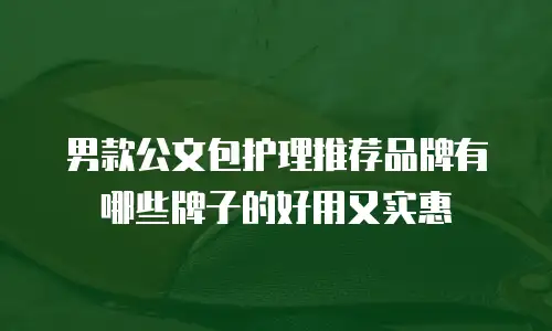 男款公文包护理推荐品牌有哪些牌子的好用又实惠