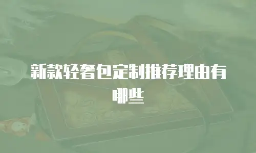 新款轻奢包定制推荐理由有哪些