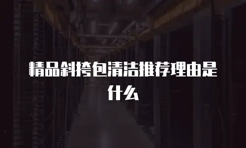 精品斜挎包清洁推荐理由是什么
