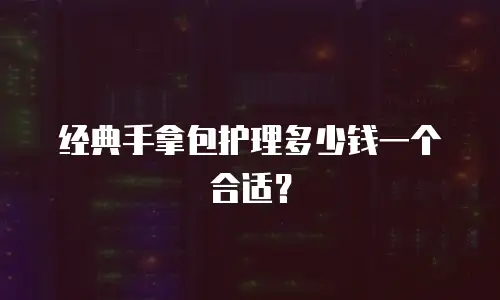 经典手拿包护理多少钱一个合适？