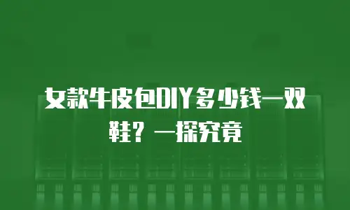 女款牛皮包DIY多少钱一双鞋？一探究竟