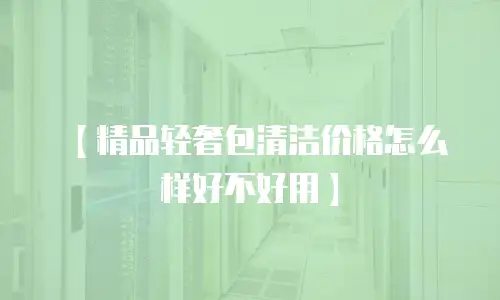 【精品轻奢包清洁价格怎么样好不好用】