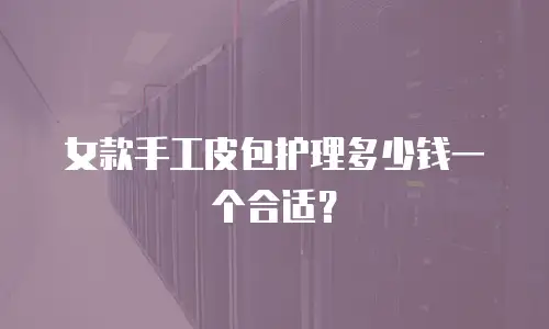 女款手工皮包护理多少钱一个合适？