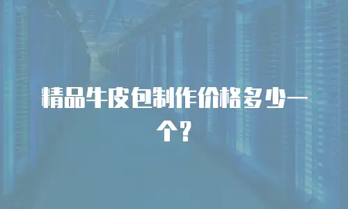 精品牛皮包制作价格多少一个？