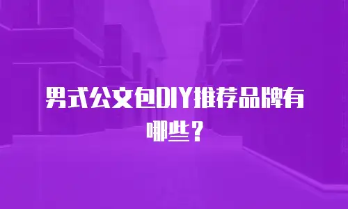 男式公文包DIY推荐品牌有哪些？