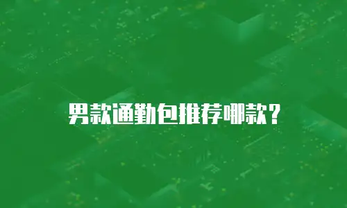 男款通勤包推荐哪款？