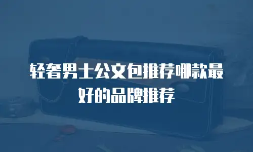 轻奢男士公文包推荐哪款最好的品牌推荐