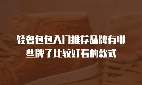 轻奢包包入门推荐品牌有哪些牌子比较好看的款式