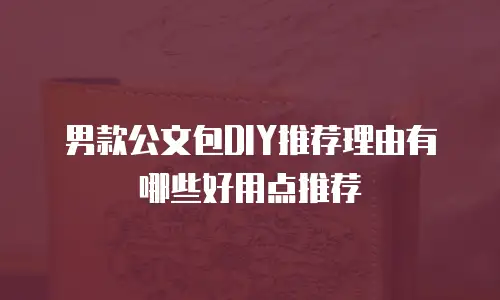 男款公文包DIY推荐理由有哪些好用点推荐