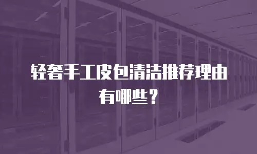 轻奢手工皮包清洁推荐理由有哪些？