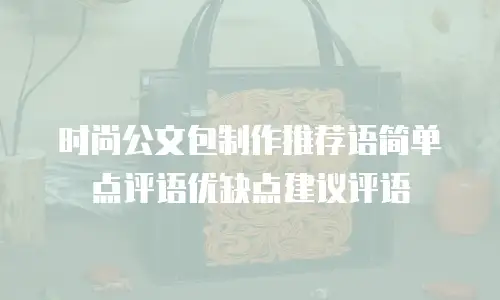 时尚公文包制作推荐语简单点评语优缺点建议评语