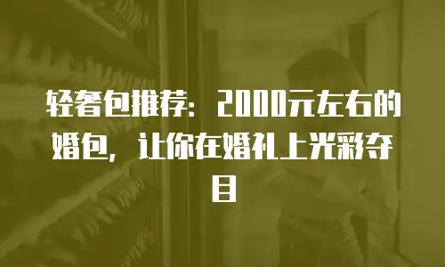 轻奢包推荐：2000元左右的婚包，让你在婚礼上光彩夺目