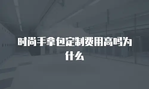 时尚手拿包定制费用高吗为什么