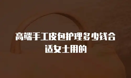高端手工皮包护理多少钱合适女士用的
