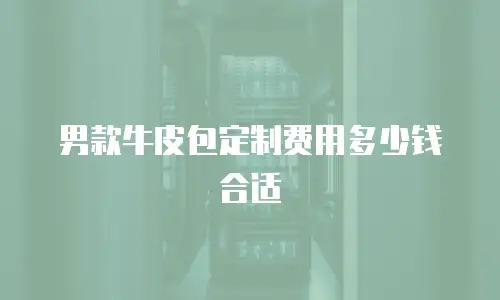 男款牛皮包定制费用多少钱合适